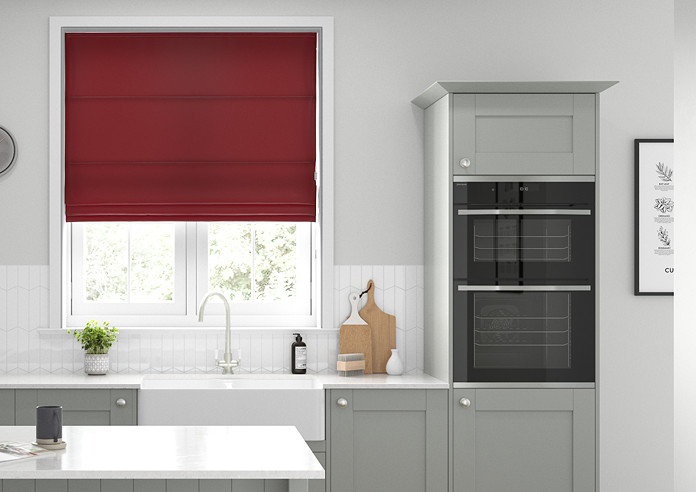 Windsor, Red - Roman Blind - Image 3
